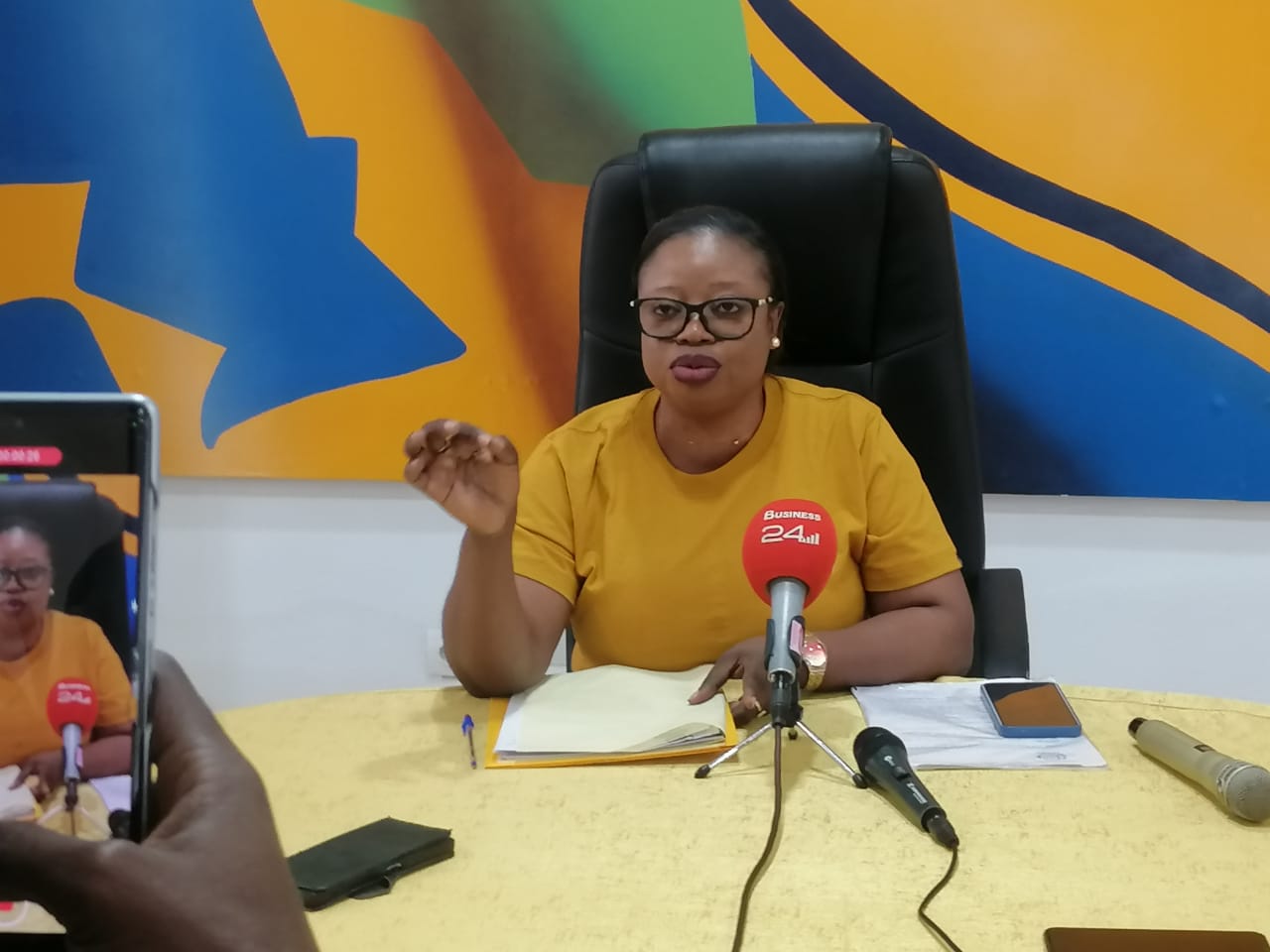 la mairie charge Mme Yao Blandine balle cassé
