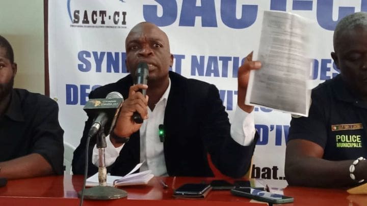 agents des collectivités territoriales de Côte d'Ivoire, grève de six jours, Coalition Plus, mairie, conseil regional, district, Les syndicats
