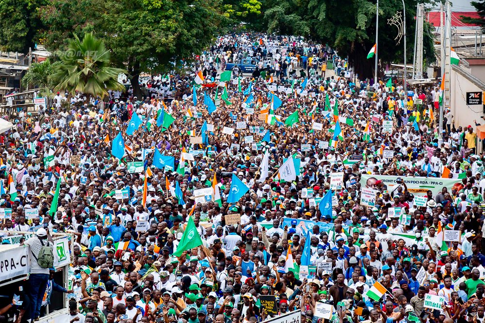 marche front commun préfet d'Abidjan octobre 2025