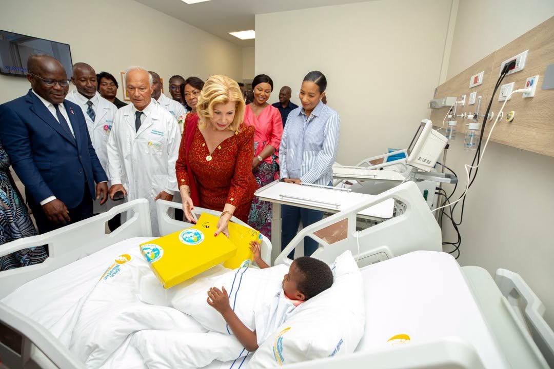 Côte d’Ivoire : Dominique Ouattara inaugure un pôle de cardiologie pédiatrique à Bingerville 8 dominique ouattara cardiologie enfant